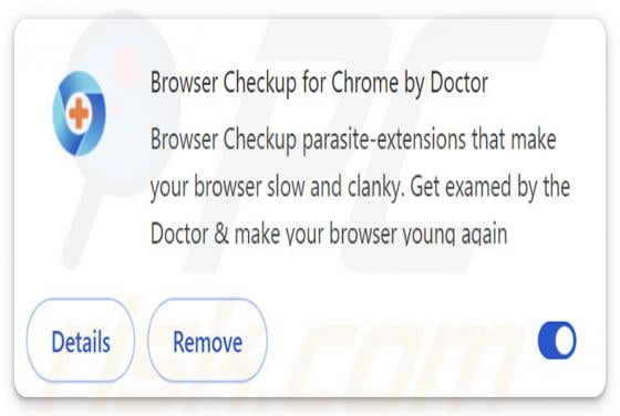 Browser Checkup For Chrome By Doctor Unwanted Extension
