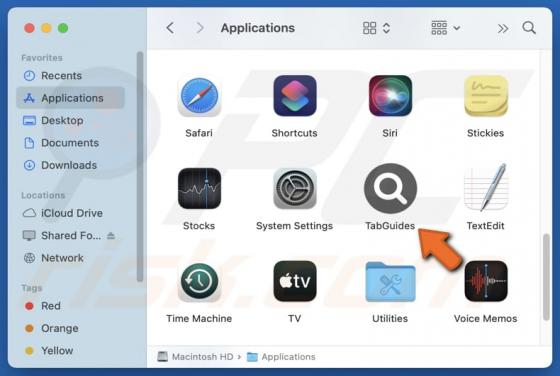TabGuides Adware (Mac)