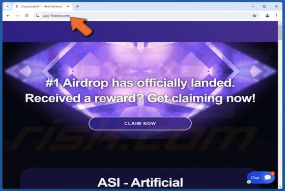 SingularityNET (AGIX) Airdrop Scam