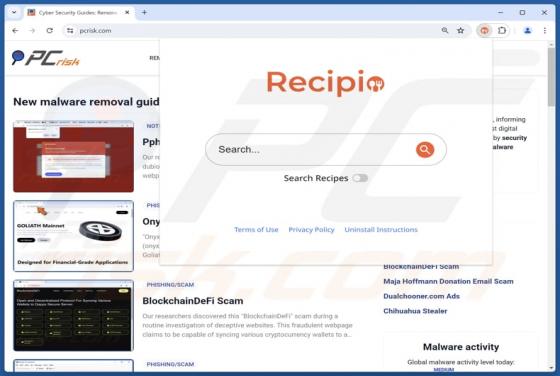 Recipio Adware