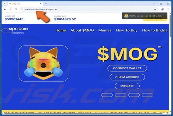 $MOG Coin Airdrop Scam