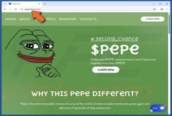 Pepe Rewards Scam