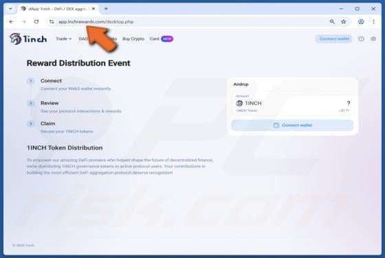 1inch Reward Scam