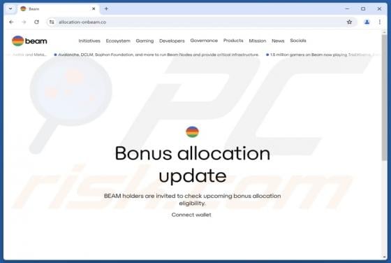Beam Bonus Allocation Scam