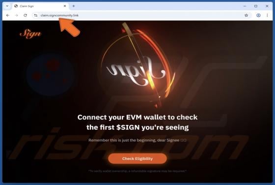 Claim Sign Scam