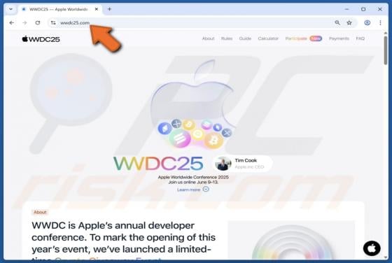 WWDC25 Crypto Giveaway Scam