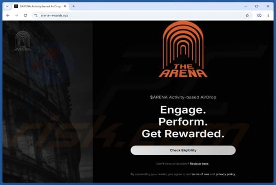 $ARENA Airdrop Scam
