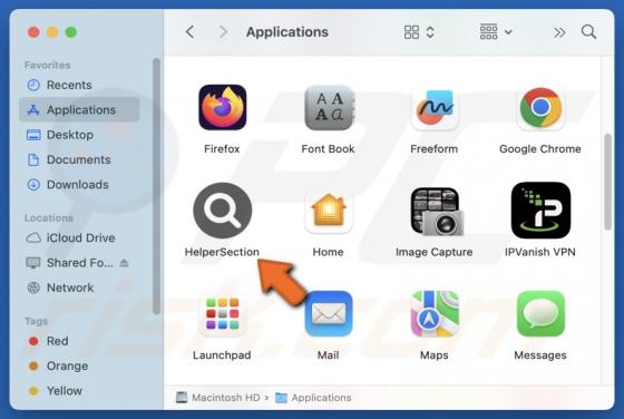 HelperSection Adware (Mac)