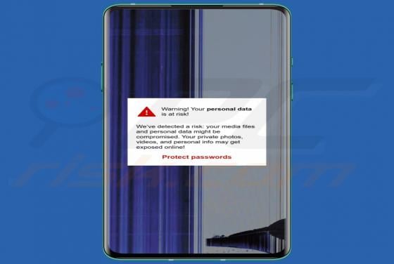 Warning! Your Personal Data Is At Risk! POP-UP Scam (Android)