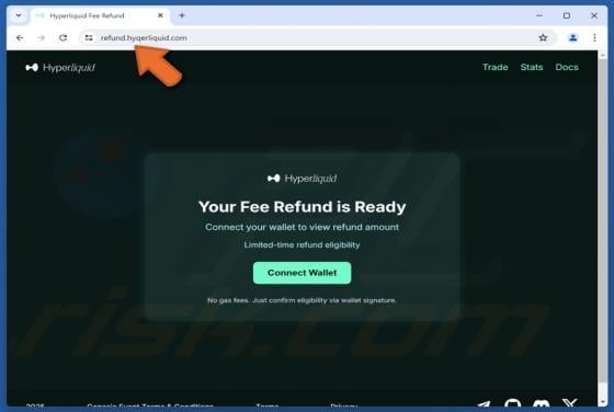Hyperliquid Fee Refund Scam