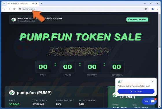 Fake Pump.fun Website