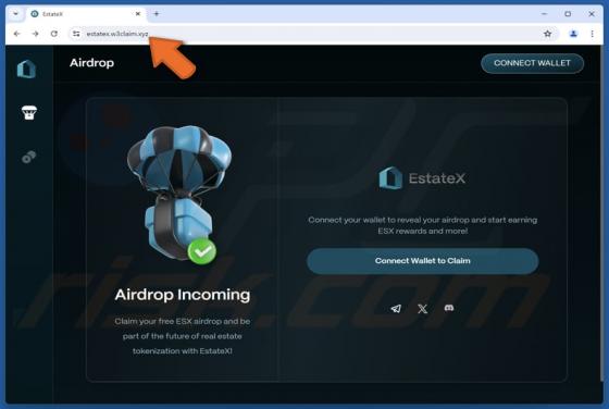 EstateX Airdrop Scam