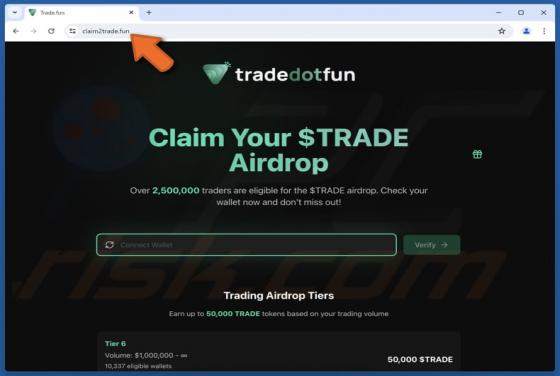 $TRADE Airdrop Scam