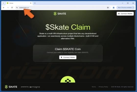 Claim $SKATE Coin Scam