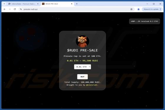 $RUDI Pre-sale Scam