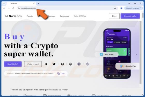 Fake Nura Labs Website Scam