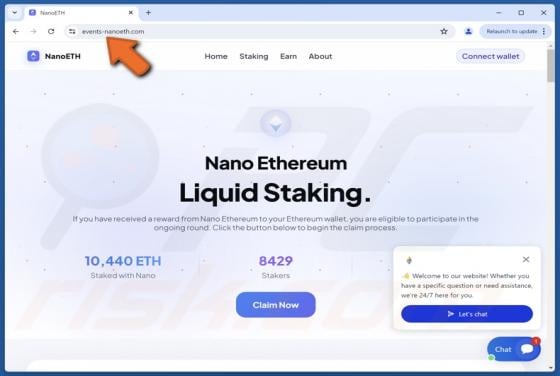 Nano Ethereum (NanoETH) Staking Scam