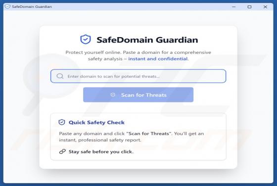 SafeDomain Guardian Unwanted Application
