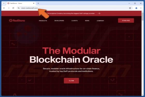 Fake RedStone Website Scam