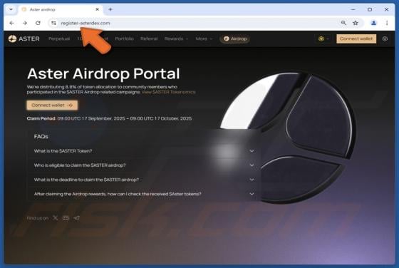 Aster Airdrop Scam