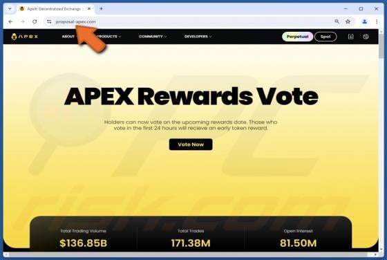 ApeX Protocol ($APEX) Vote Reward Scam