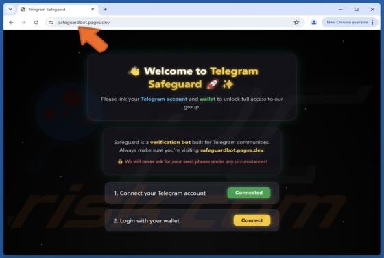 Fake Telegram Safeguard Scam