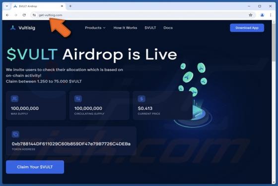Vultisig ($VULT) Airdrop Scam