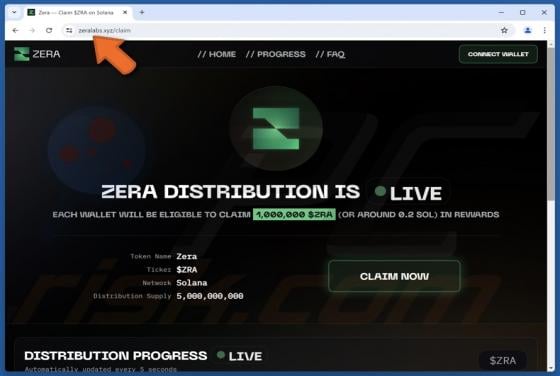 ZERA Distribution Scam