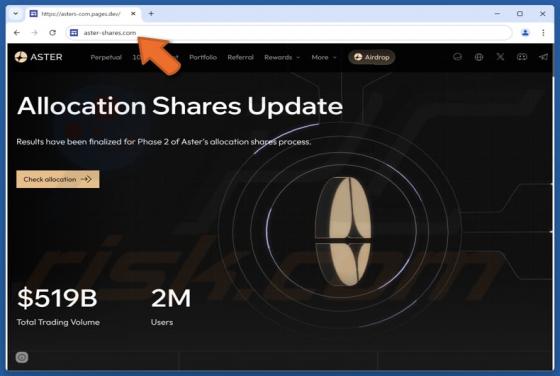 Aster Allocation Scam