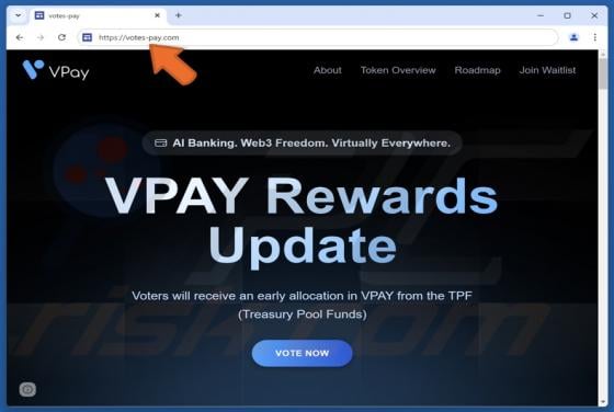 VPay Vote Rewards Scam