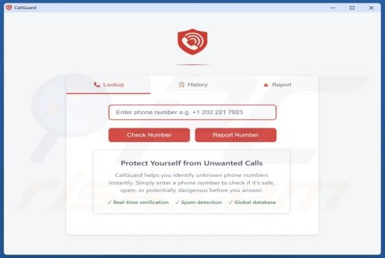 CallGuard Unwanted Application