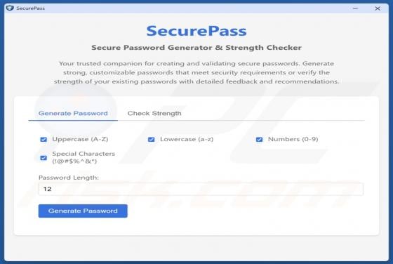 SecurePass Unwanted Application