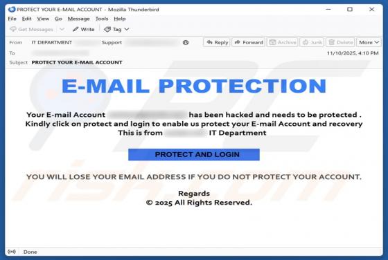 Your Email Account Has Been Hacked Scam