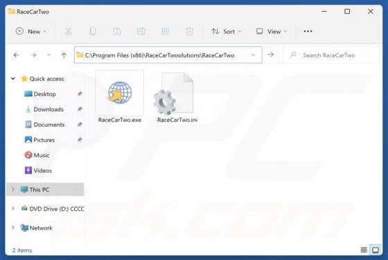 RaceCarTwo Unwanted Application