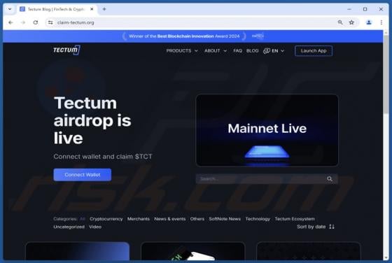 Tectum Airdrop Scam
