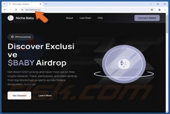 Niche Baby ($BABY) Airdrop Scam
