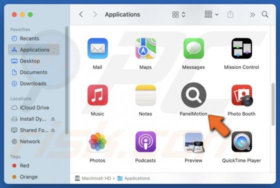 PanelMotion Adware (Mac)