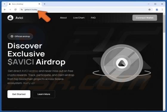Avici Airdrop Scam
