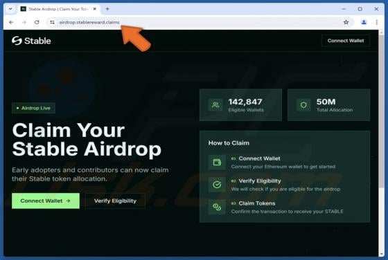 Stable Airdrop Scam