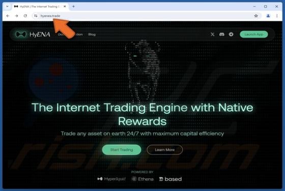 Fake HyENA Trading Platform Scam
