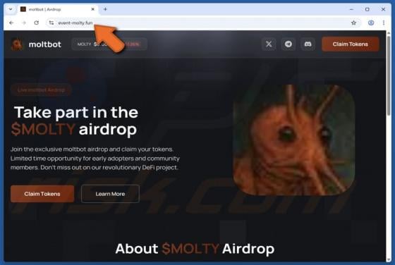 moltbot ($MOLTY) Airdrop Scam