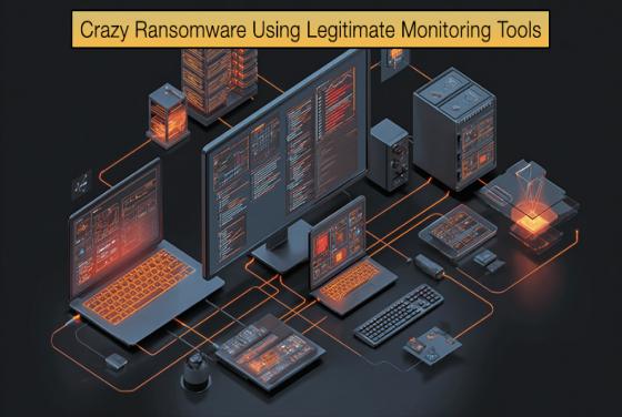 Crazy Ransomware Using Legitimate Monitoring Tools