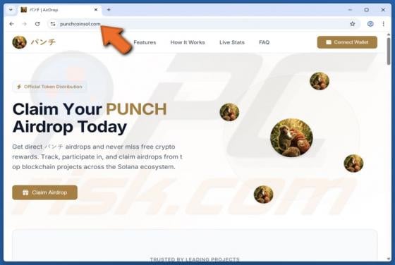 $PUNCH Airdrop Scam