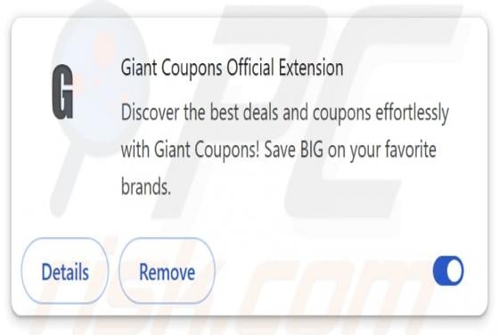 Giant Coupons Official Extension Adware