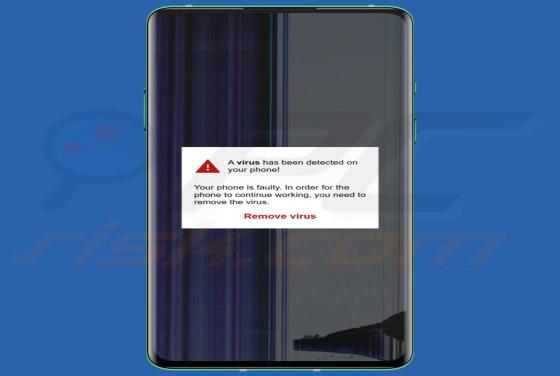 A Virus Has Been Detected On Your Phone POP-UP Scam (Android)