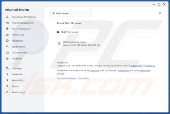 Shift Unwanted Application