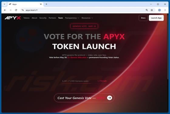 Apyx Token Launch Voting Reward Scam