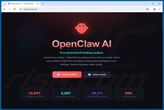 Fake OpenClaw AI Website Scam