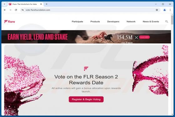 Flare Voting Rewards Scam