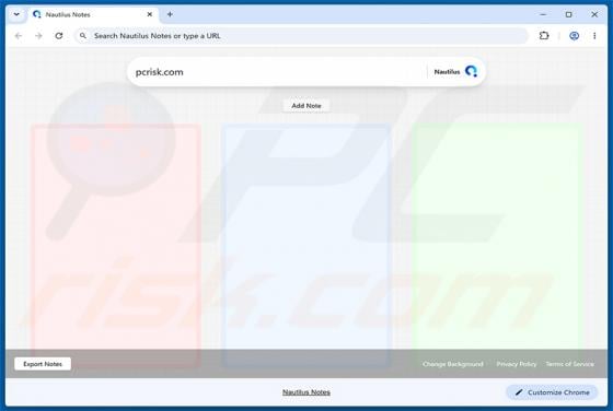 Nautilus Notes Browser Hijacker